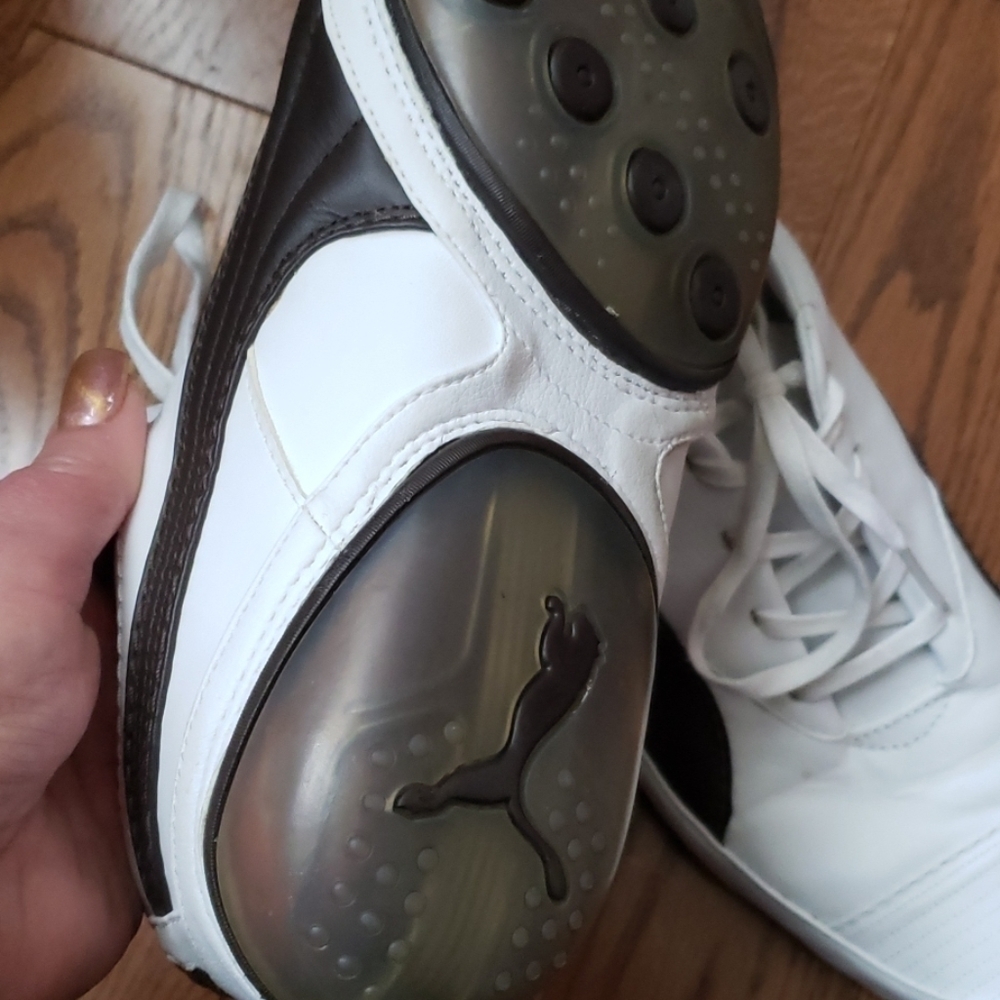 Puma LEATHER sneakers size 11.5 - Picture 4 of 10